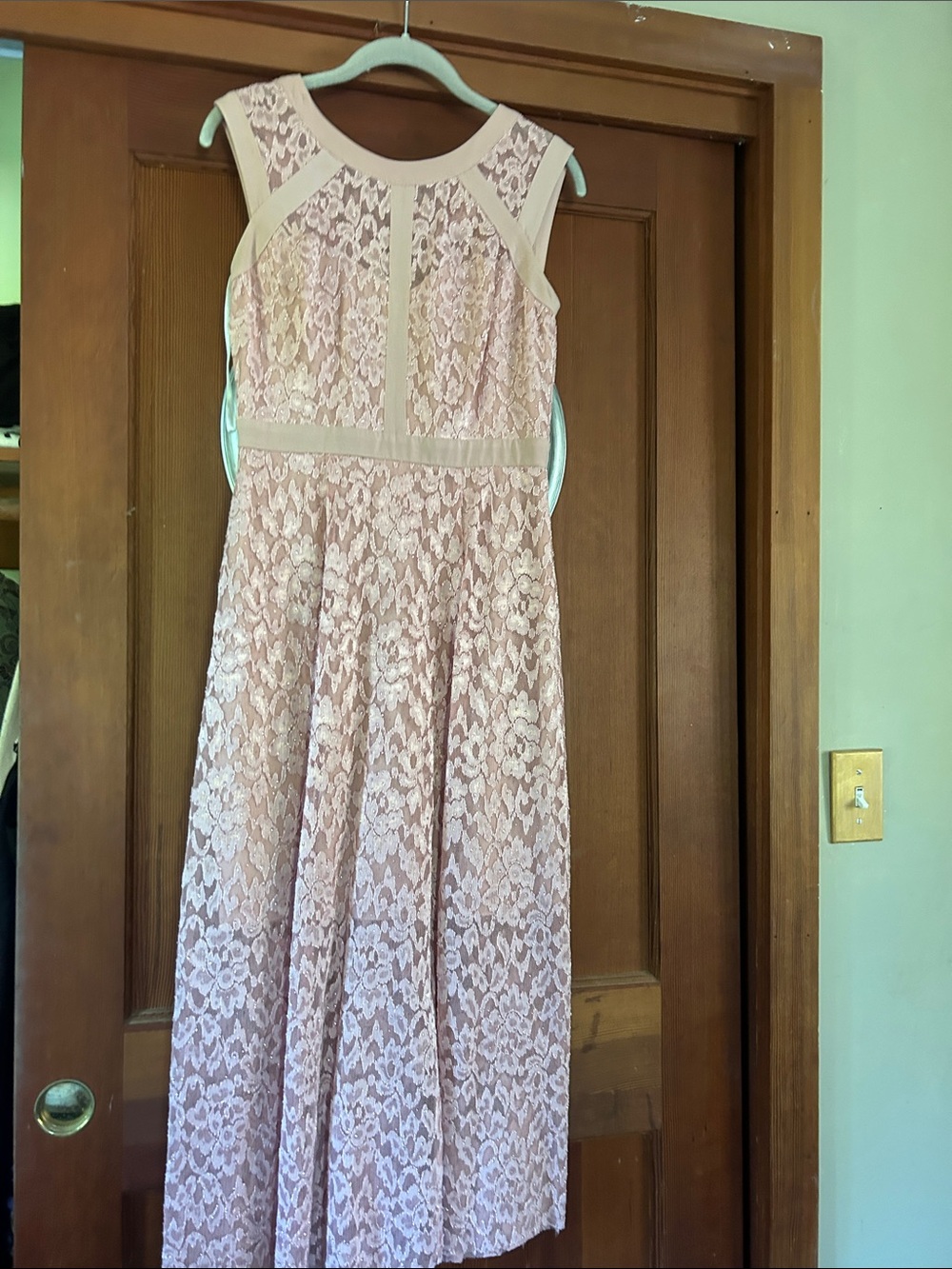 Peachy Pink with tiny sparkles